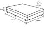 Imagem de Cama Box Casal com Baú Sintético Branco, RC