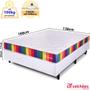 Imagem de Cama Box Casal Com Colchão D33 A Vácuo Ortopédico Espuma Certificada 138x188x51cm BF Colchões