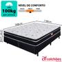 Imagem de Cama Box Casal com Pillow Molas Superlastic 138x188x56cm - BF Colchões