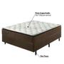 Imagem de Cama Box Casal Comfy com Molas Ensacadas 138x188x65 - Marrom