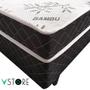 Cama Box Casal Conjugada Benfica Ortopédica Vstore 138x188x52cm - V-STORE Imagem de Cama Box Casal Conjugada Benfica Ortopédica Vstore 138x188x52cm
