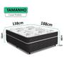 Cama Box Casal Conjugada Benfica Ortopédica Vstore 138x188x52cm - V-STORE Imagem de Cama Box Casal Conjugada Benfica Ortopédica Vstore 138x188x52cm