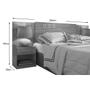 Imagem de Cama Box Casal Conjugada Ortopédico + Cabeceira Plus Branco