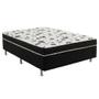 Imagem de Cama Box Casal Conjugado Ortopédico Union Poliéster Ortobom 55x138x188 Preto CD