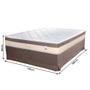 Imagem de Cama Box Casal Cristalflex New Confort 138x188x65 - Marrom