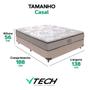 Imagem de Cama Box Casal e Colchão Four Season Molas V-tech