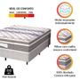 Imagem de Cama Box Casal King Colchão Molas Ensacadas Com Pillow Evolution Probel 193x203x70cm Suede Cinza