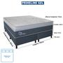 Imagem de Cama Box Casal King Size 193x203x72cm Primeline Gel Gazin Colchões Megasul