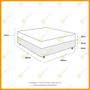 Imagem de Cama Box Casal Marrom + Colchão de Espuma D33 Probel GuardaCostas ProEvidence Plus 138x188x63cm