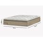 Imagem de Cama Box Casal Molas Ensacadas 77x138x188cm Dubai Azmax