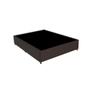 Imagem de Cama Box Casal Molas Ensacadas Espuma D20 Gazin Flora 138x188x49cm Poliester Bordado Marrom/Branco