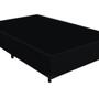 Imagem de Cama Box Casal NK Camas Suede Preto 40x138x188