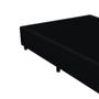 Imagem de Cama Box Casal NK Camas Suede Preto 40x138x188