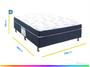 Cama Box Casal Ortobom Conjugado 43x138x188cm Physical Blue Imagem de Cama Box Casal Ortobom Conjugado 43x138x188cm Physical Blue