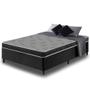 Imagem de Cama Box Casal Preta + Colchão Casal Querubin Espuma D20 138x188x12cm