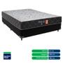 Imagem de Cama + Box Casal Preta Colchão Orthopedic D33 20cm Comfort Prime 138x188