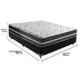 Imagem de Cama Box Casal Preto com Base Preto Classic Anjos