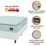 Imagem de Cama Box Casal Queen Colchão Espuma D45 Lazio Pillow Top 158x198x62cm Branco Hellen