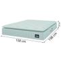 Imagem de Cama Box Casal Queen Colchão Espuma D45 Lazio Pillow Top 158x198x62cm Branco Hellen