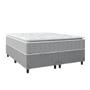 Imagem de Cama Box Casal Queen Colchão Molas Ensacadas Pillow Top Perfect 158x198x71cm Cinza/Branco Umaflex