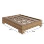 Imagem de Cama Box Casal Queen com Estrado CX1160 200x160cm Mel - Art In Móveis