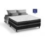 Imagem de Cama Box casal SEMI Ortopédica conjugada 49x138x188 Tampo Branco