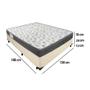 Imagem de Cama Box Casal Sintético + Colchão De Espuma D33 - SerenePrime - 138cm