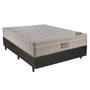 Imagem de Cama Box Casal Sintético + Colchão Ortobom Airtech Molas Ensacadas 138x188x65 Cinza