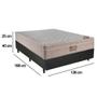 Imagem de Cama Box Casal Sintético + Colchão Ortobom Airtech Molas Ensacadas 65x138x188 Preto