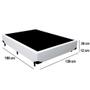 Imagem de Cama Box Casal Sintético SerenePrime Branco 138x188x40