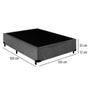 Imagem de Cama Box Casal Starflex Suede Cinza 138x188x42