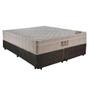 Imagem de Cama Box Casal Suede Bipartido + Colchão Ortobom Airtech Molas Ensacadas 138x188x65