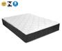 Imagem de Cama Box Casal Suede Cinza Com Colchão Auxiliar De Espuma D28 + colchão mola 20cm