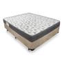 Imagem de Cama Box Casal Suede + Colchão De Espuma D33 - SerenePrime - 138cm Bege