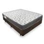 Imagem de Cama Box Casal Suede + Colchão De Espuma D33 - SerenePrime - 138cm Marrom