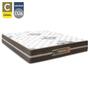Imagem de Cama Box Casal Suede + Colchão Molas Ensacadas Texas Prime Colchões Preto 138cm - Suporta Até 120kg Por Pessoa