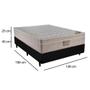 Imagem de Cama Box Casal Suede + Colchão Ortobom Airtech Molas Ensacadas 65x138x188