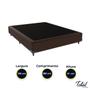 Imagem de Cama Box Casal Suede Marrom