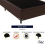Imagem de Cama Box Casal Suede Marrom