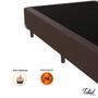 Imagem de Cama Box Casal Suede Marrom