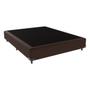 Imagem de Cama Box Casal Suede Marrom
