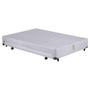 Imagem de Cama Box CASAL Universal Cosmopolita Bicama Branco - 128x188