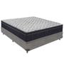 Imagem de Cama Box Cinza e Colchão Airtech 150 Espuma D45 Viúvo Ortobom
