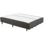 Imagem de Cama Box Cinza Rajado Cosmopolita Universal Bipartido King Size 193x203