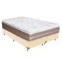 Imagem de Cama Box Coimbra Casal Bip. Bege Suede Umaflex 69x138x188