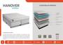 Imagem de Cama box colchão  box Inducol Hanover Casal 1,38x1,88x0,64 Molas EnsacadasFirme