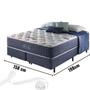 Imagem de Cama Box Colchão Casal Queen Size com Molas Ensacadas e Espuma Visco Gel Blue Sea Anjos