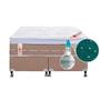 Imagem de Cama Box + Colchão Castor Queen Premium Niponpedic One Face Tecnopedic 158x198x59cm