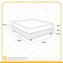 Cama Box + Colchão de Casal Ortobom D45 Iso 150 138x188x53cm Imagem de Cama Box + Colchão de Casal Ortobom D45 Iso 150 138x188x53cm