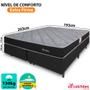 Imagem de Cama Box Colchão King Espuma D45 Extra Firme Ortopédico Certificada Antialérgico 193x203x51cm - BF Colchoes